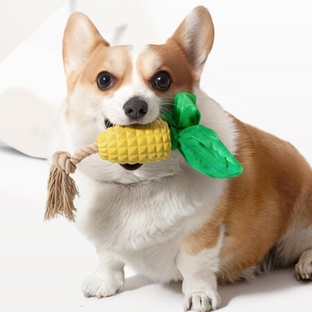 コーンゴム 犬用 噛み おもちゃ